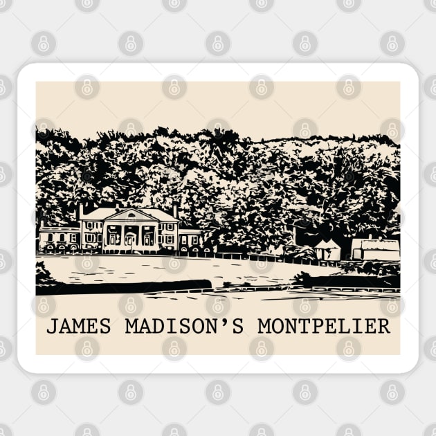 James Madison’s Montpelier Sticker by Lakeric